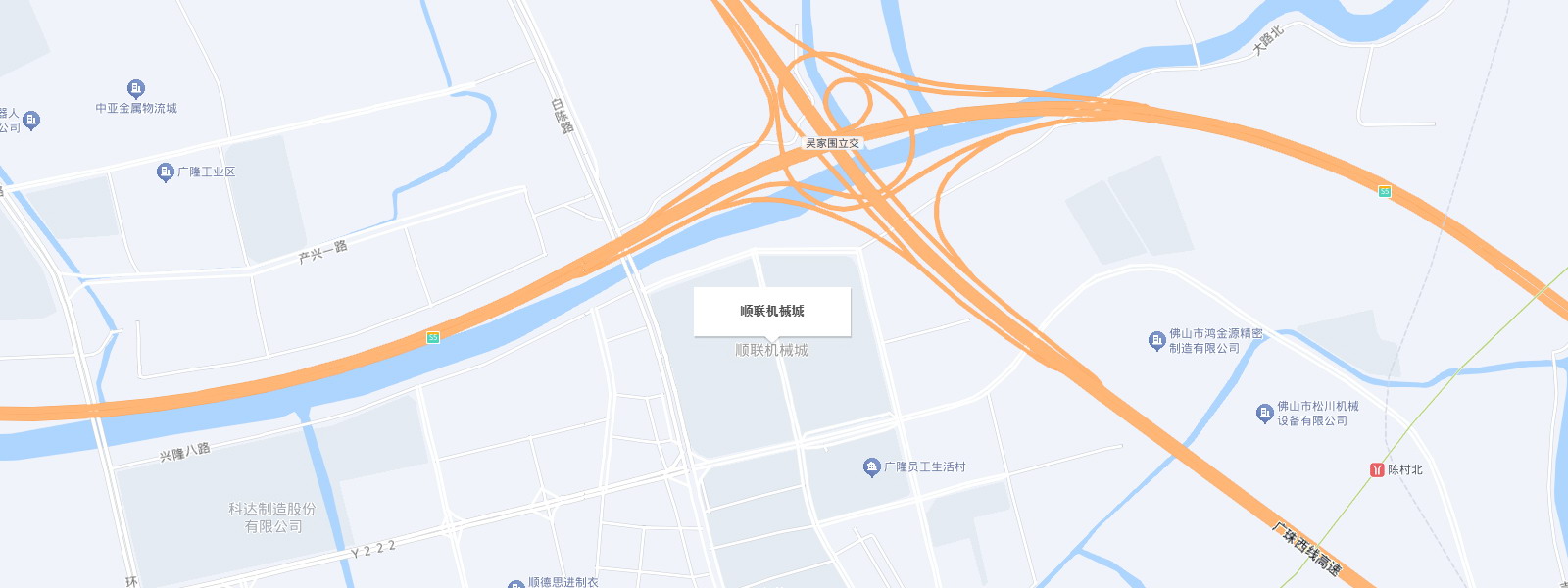 顺联国际机械城 百度地图导航